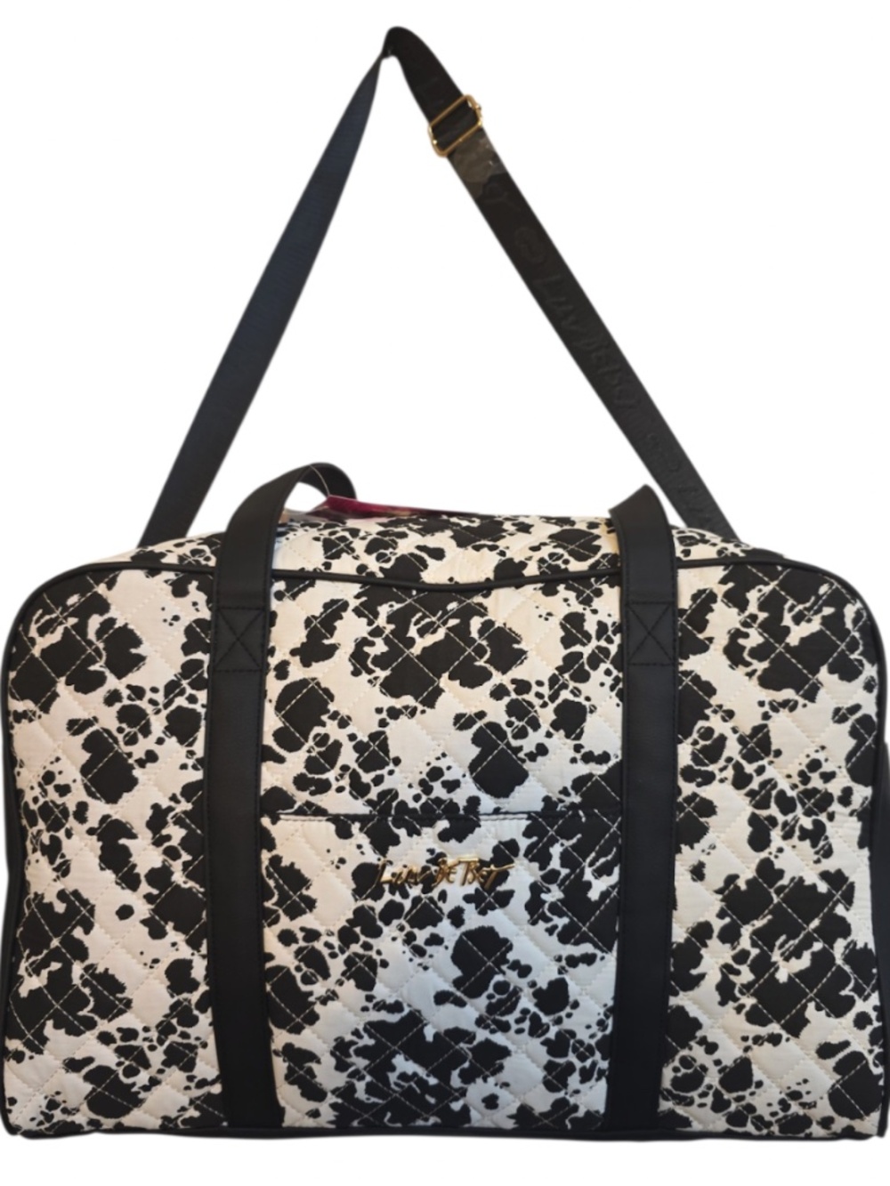 Betsey Johnson Quilted Weekender Travel Bag NEW RARE